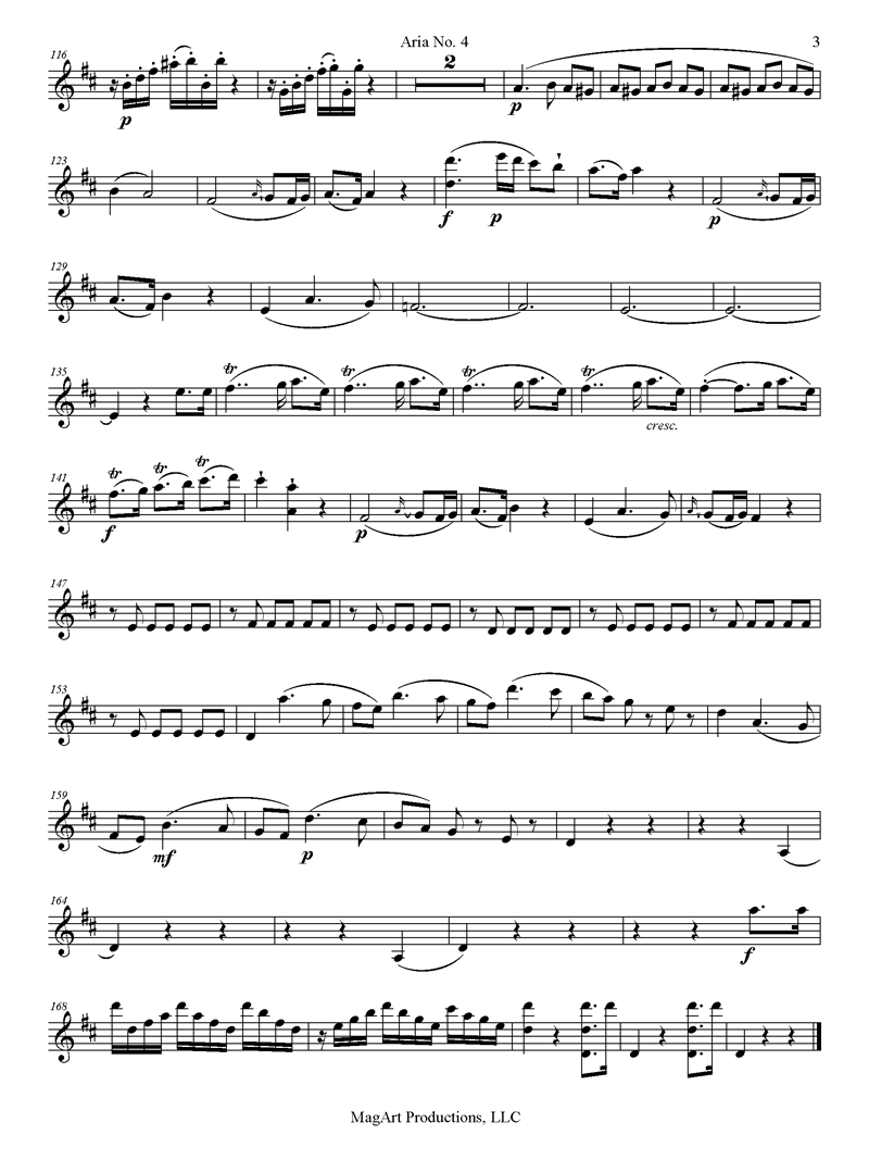 music copying and engraving- instrument part